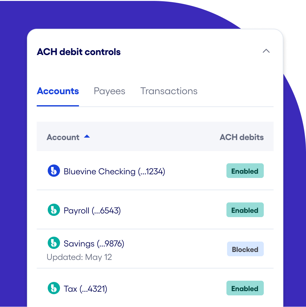 ach debit controls